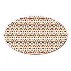 Geometric Tribal Pattern Design Oval Magnet by Maspions