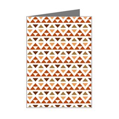 Geometric Tribal Pattern Design Mini Greeting Card by Maspions