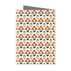 Geometric Tribal Pattern Design Mini Greeting Cards (pkg Of 8) by Maspions