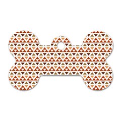 Geometric Tribal Pattern Design Dog Tag Bone (two Sides)