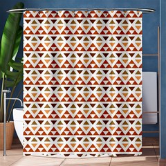 Geometric Tribal Pattern Design Shower Curtain 60  X 72  (medium)  by Maspions