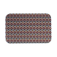 Geometric Tribal Pattern Design Open Lid Metal Box (silver)   by Maspions