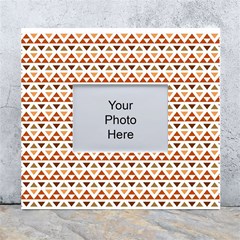 Geometric Tribal Pattern Design White Wall Photo Frame 5  X 7  by Maspions