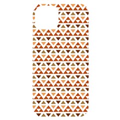 Geometric Tribal Pattern Design Iphone 14 Plus Black Uv Print Case by Maspions