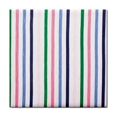 Stripes Pattern Abstract Retro Vintage Tile Coaster