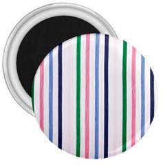 Stripes Pattern Abstract Retro Vintage 3  Magnets