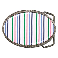 Stripes Pattern Abstract Retro Vintage Belt Buckles