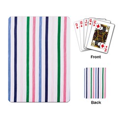 Stripes Pattern Abstract Retro Vintage Playing Cards Single Design (rectangle)