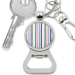 Stripes Pattern Abstract Retro Vintage Bottle Opener Key Chain