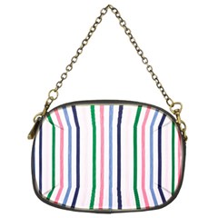 Stripes Pattern Abstract Retro Vintage Chain Purse (two Sides)