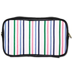 Stripes Pattern Abstract Retro Vintage Toiletries Bag (one Side)