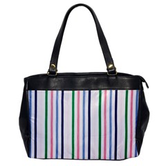 Stripes Pattern Abstract Retro Vintage Oversize Office Handbag