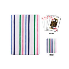 Stripes Pattern Abstract Retro Vintage Playing Cards Single Design (mini)