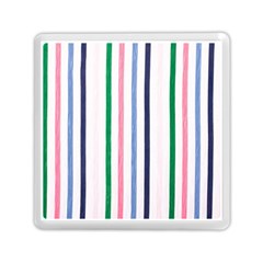 Stripes Pattern Abstract Retro Vintage Memory Card Reader (square)