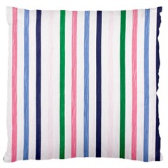 Stripes Pattern Abstract Retro Vintage Large Cushion Case (two Sides)