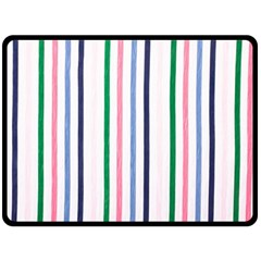 Stripes Pattern Abstract Retro Vintage Two Sides Fleece Blanket (large)