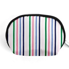 Stripes Pattern Abstract Retro Vintage Accessory Pouch (medium)