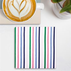 Stripes Pattern Abstract Retro Vintage Uv Print Square Tile Coaster 