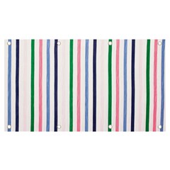 Stripes Pattern Abstract Retro Vintage Banner And Sign 7  X 4  by Maspions