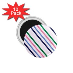 Retro Vintage Stripe Pattern Abstract 1 75  Magnets (10 Pack) 