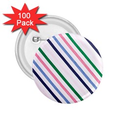 Retro Vintage Stripe Pattern Abstract 2 25  Buttons (100 Pack) 