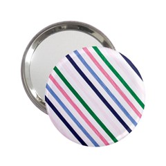 Retro Vintage Stripe Pattern Abstract 2 25  Handbag Mirrors