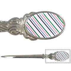 Retro Vintage Stripe Pattern Abstract Letter Opener