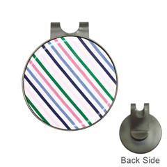 Retro Vintage Stripe Pattern Abstract Hat Clips With Golf Markers