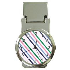 Retro Vintage Stripe Pattern Abstract Money Clip Watches