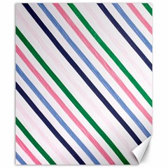 Retro Vintage Stripe Pattern Abstract Canvas 20  X 24  by Maspions