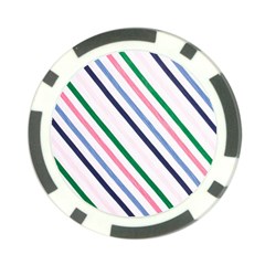 Retro Vintage Stripe Pattern Abstract Poker Chip Card Guard