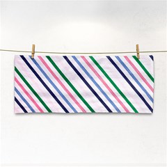 Retro Vintage Stripe Pattern Abstract Hand Towel