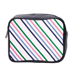 Retro Vintage Stripe Pattern Abstract Mini Toiletries Bag (two Sides)