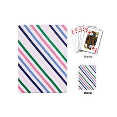 Retro Vintage Stripe Pattern Abstract Playing Cards Single Design (mini)