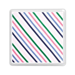 Retro Vintage Stripe Pattern Abstract Memory Card Reader (square)