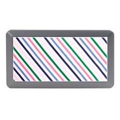 Retro Vintage Stripe Pattern Abstract Memory Card Reader (mini) by Maspions