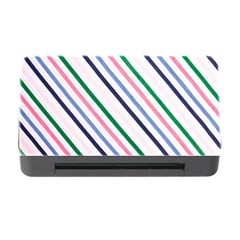 Retro Vintage Stripe Pattern Abstract Memory Card Reader With Cf