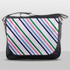 Retro Vintage Stripe Pattern Abstract Messenger Bag