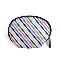 Retro Vintage Stripe Pattern Abstract Accessory Pouch (small)