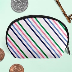 Retro Vintage Stripe Pattern Abstract Accessory Pouch (large)