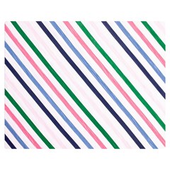 Retro Vintage Stripe Pattern Abstract Two Sides Premium Plush Fleece Blanket (teen Size)