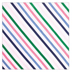 Retro Vintage Stripe Pattern Abstract Square Satin Scarf (36  X 36 )