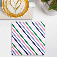 Retro Vintage Stripe Pattern Abstract Uv Print Square Tile Coaster 