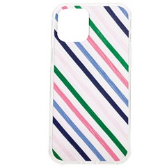 Retro Vintage Stripe Pattern Abstract Iphone 12 Pro Max Tpu Uv Print Case by Maspions