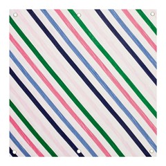 Retro Vintage Stripe Pattern Abstract Banner And Sign 3  X 3 