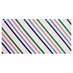 Retro Vintage Stripe Pattern Abstract Banner And Sign 8  X 4 