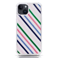 Retro Vintage Stripe Pattern Abstract Iphone 14 Tpu Uv Print Case by Maspions