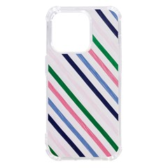 Retro Vintage Stripe Pattern Abstract Iphone 14 Pro Tpu Uv Print Case by Maspions