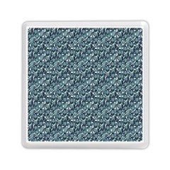 Blue Paisley Memory Card Reader (square) by DinkovaArt