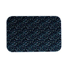 Blue Paisley Open Lid Metal Box (silver)   by DinkovaArt